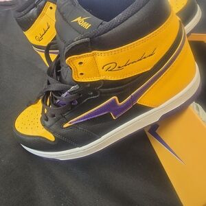 Roland Men's Athletic Sneakers - Black, Yellow, Purple